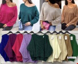 Sweter damskie 3086 Mix kolor Standard