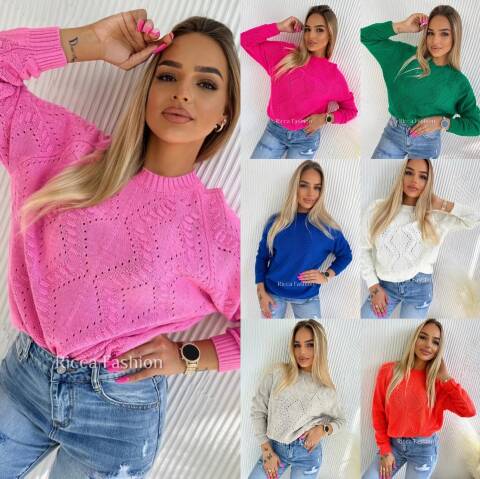 Sweter damskie 3278 Mix kolor Standard (Towar Tureckie) 1
