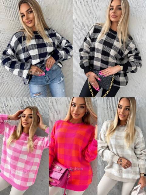 Sweter damskie 3282 Mix kolor Standard (Towar Tureckie) 1