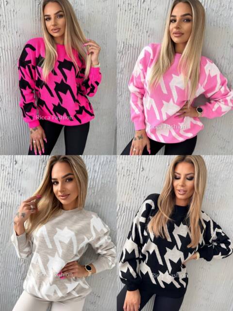 Sweter damskie 3283 Mix kolor Standard (Towar Tureckie) 1