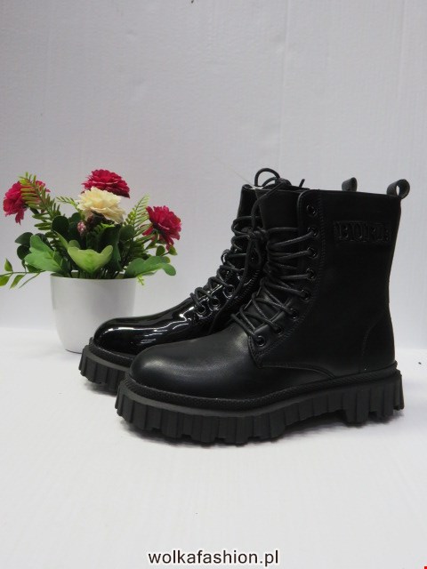 Botki Dziecięce Y163 BLACK/BEIGE/BLACK PU 31-36