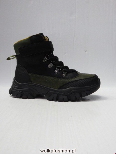 Botki Dziecięce HC366 GREEN/BLACK 32-37