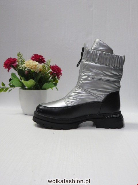 Botki Dziecięce A305 BLACK/SILVER 32-37 1