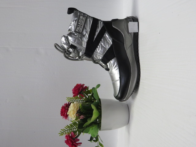 Botki Dziecięce A304 BLACK/SILVER 32-37