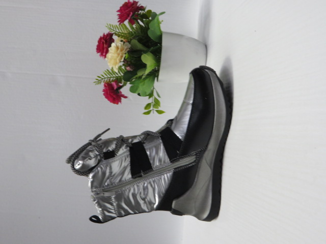 Botki Dziecięce A304 BLACK/SILVER 32-37 1