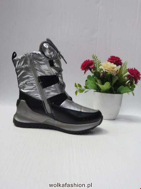 Botki Dziecięce A304 BLACK/SILVER 32-37 1