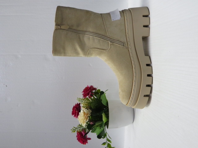 Botki Damskie NB004 BEIGE 36-41 1