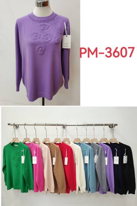 Sweter damskie PM-3607 Mix kolor L-3XL 1