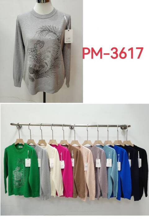Sweter damskie PM-3617 Mix kolor L-3XL