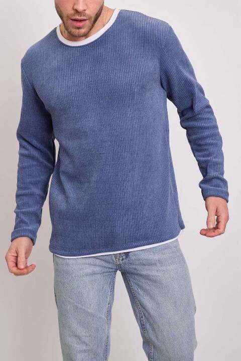 Sweter męskie 1509 1 kolor S-2XL (Towar Tureckie) 1