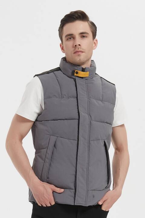 Kamizelka zimowa męskie 1538 1 kolor S-2XL (Towar Tureckie)