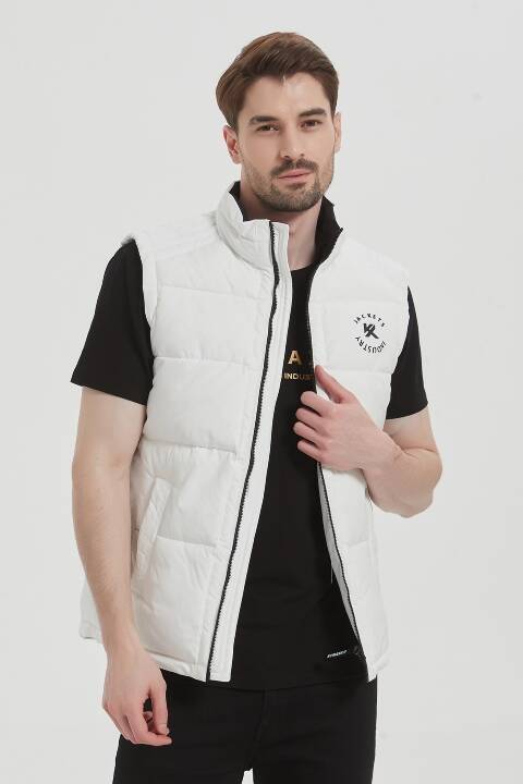 Kamizelka zimowa męskie 1542 1 kolor S-2XL (Towar Tureckie)