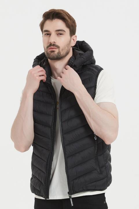 Kamizelka zimowa męskie 1548 1 kolor S-2XL (Towar Tureckie) 1