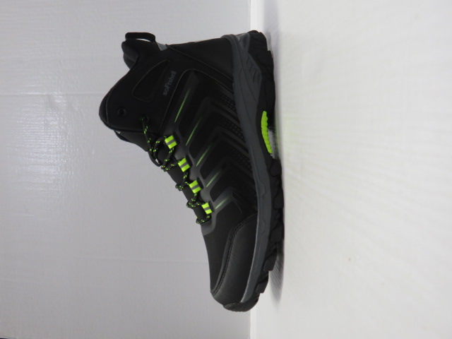 Botki Męskie 17061-2 BLACK/GREEN 41-46