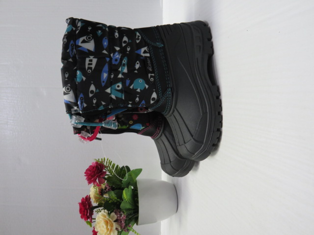 Botki Dziecięce C1158 BLACK/BLUE/BLACK/GREY 30-35 1