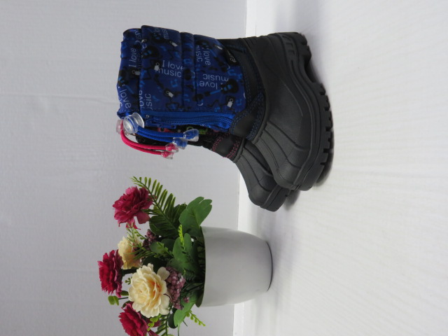 Kalosze Dziecięce CC1157 BLACK/BLUE/BLACK/GREY 24-29