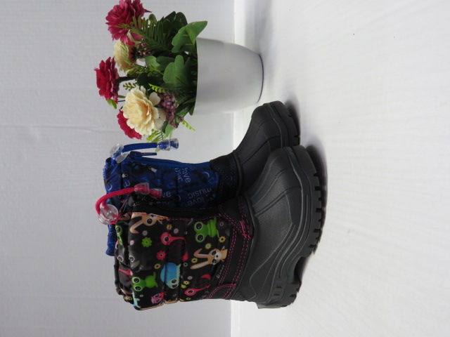 Kalosze Dziecięce CC1157 BLACK/BLUE/BLACK/GREY 24-29 1