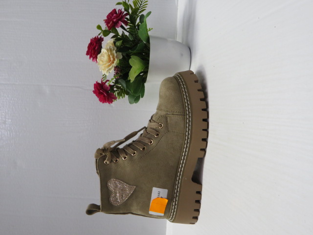 Botki Damskie 9568A-2 KHAKI 36-41