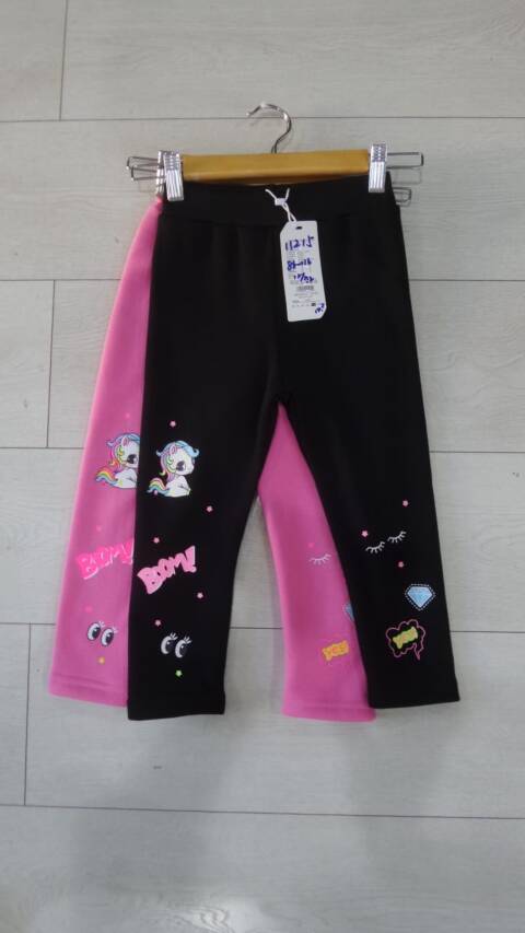 Leginsy dziewczęce ocieplane 2757 Mix kolor 86-116 1