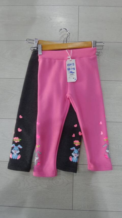 Leginsy dziewczęce ocieplane 2759 Mix kolor 86-116 1