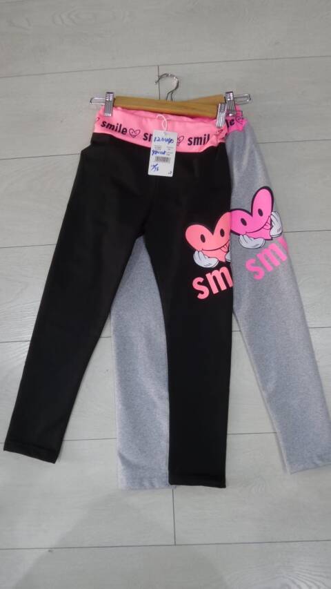 Leginsy dziewczęce ocieplane 2774 Mix kolor 116-146 1