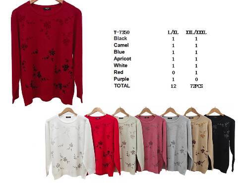 Sweter damskie Y-7350 Mix kolor L-3XL 1