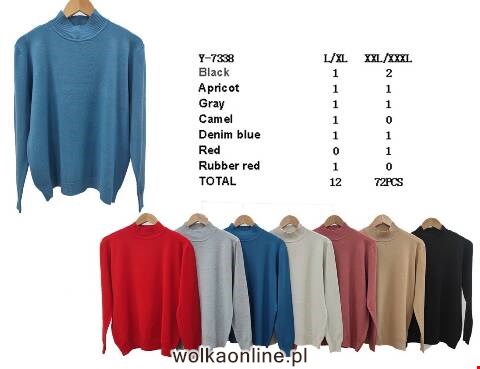 Sweter damskie Y-7338 Mix kolor L-3XL