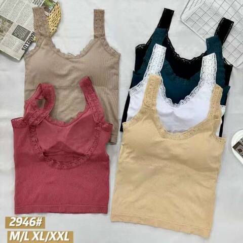 Topy damskie 2946 Mix kolor M-2XL