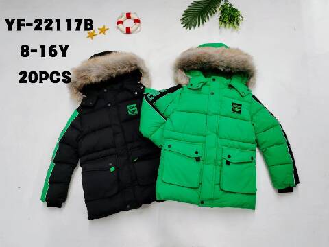 Kurtka zimowa chłopięca YF-22117B Mix kolor 8-16