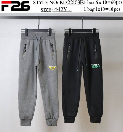 Spodnie dresowe chłopięce KD-22103B Mix kolor 4-12