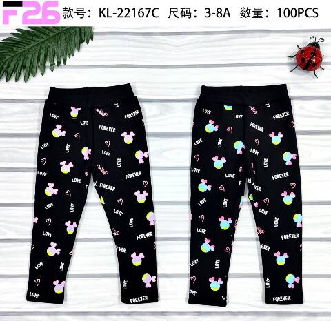 Leginsy dziewczęce  KL-22167C Mix kolor 3-8