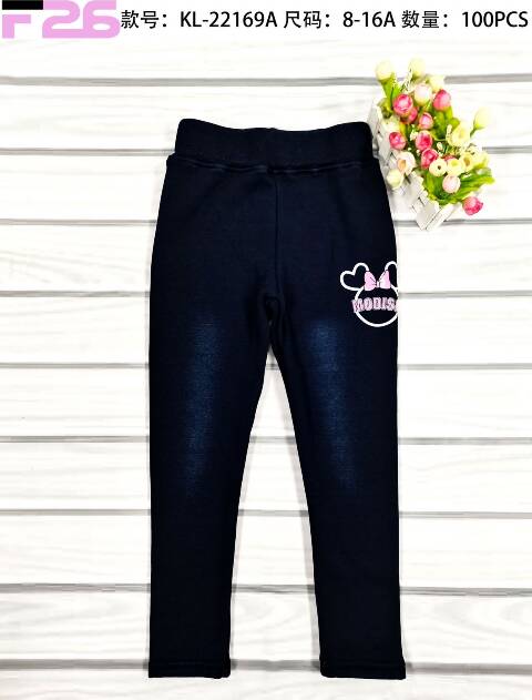 Leginsy dziewczęce  KL-22169A Mix kolor 8-16 1