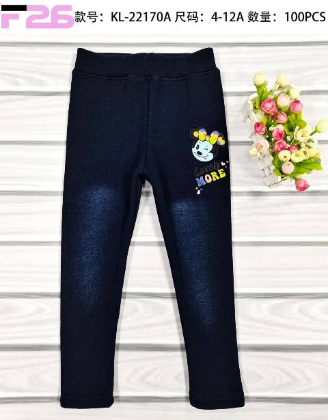 Leginsy dziewczęce  KL-22170A Mix kolor 4-12