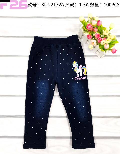 Leginsy dziewczęce  KL-22172A Mix kolor 1-5