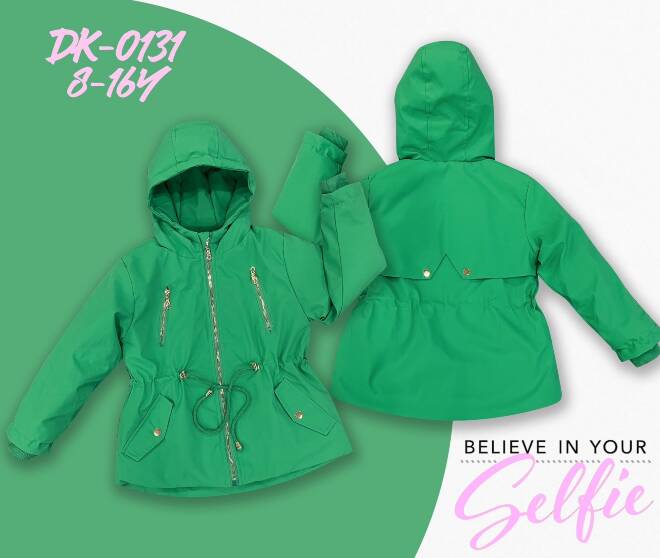 Kurtka wiosena dziewczęca DK-0131 1 kolor  8-16