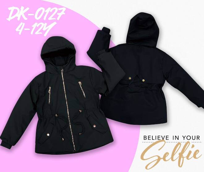 Kurtka wiosena dziewczęca DK-0127 1 kolor  4-12 1
