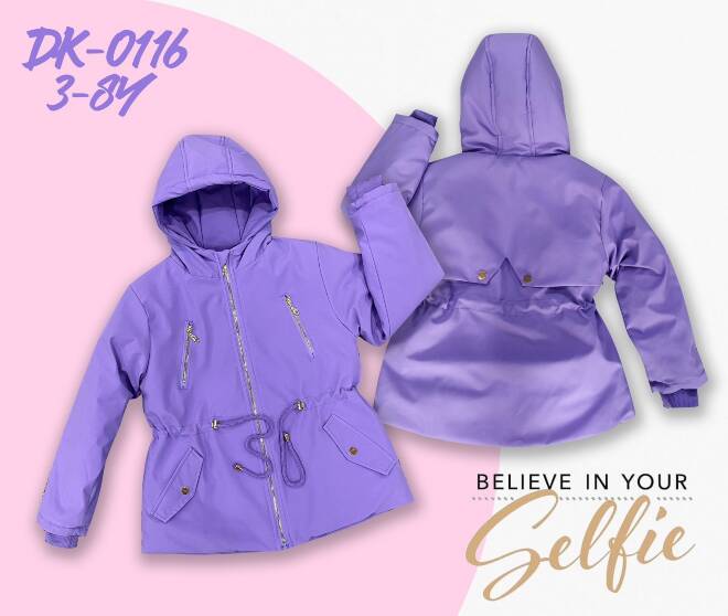 Kurtka wiosena dziewczęca DK-0116 1 kolor  3-8 1