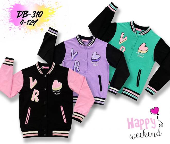 Bluza dziewczęca DB-310 Mix KOLOR  4-12 1