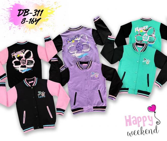 Bluza dziewczęca DB-311 Mix KOLOR  8-16 1