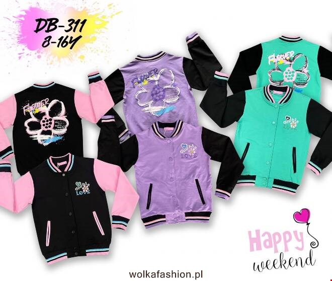 Bluza dziewczęca DB-311 Mix KOLOR  8-16