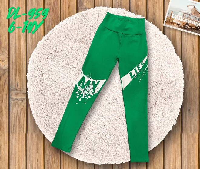 Leginsy dziewczęce DL-959 Mix KOLOR  6-14 1