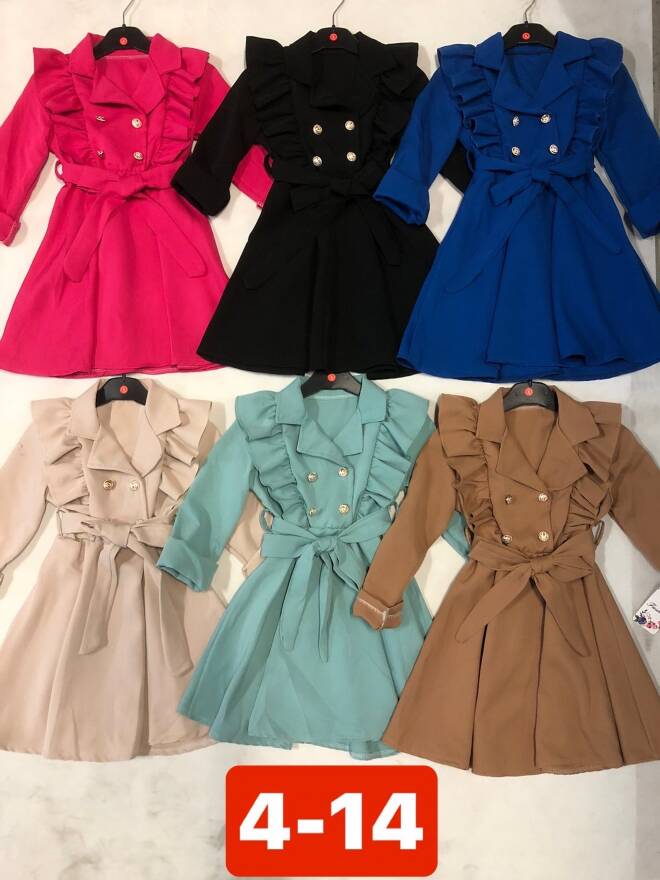 Sukienka dziewczęca 3201 1 kolor  4-14 1