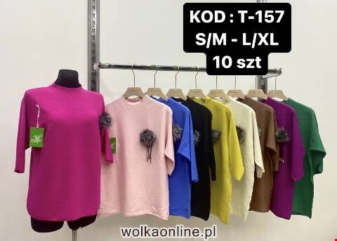 Sweter damskie T-157 Mix kolor S/M-L/XL