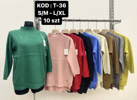 Sweter damskie T-36 Mix kolor S/M-L/XL 1