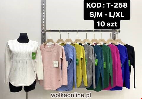 Sweter damskie T-258 Mix kolor S/M-L/XL