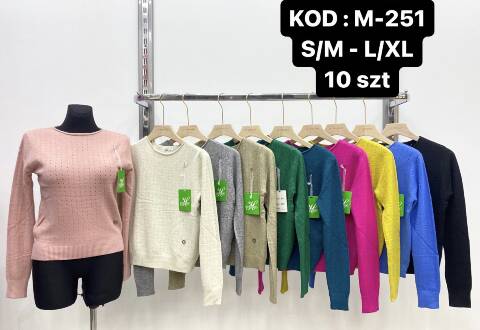 Sweter damskie M-251 Mix kolor S/M-L/XL 1