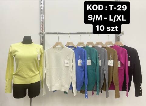 Sweter damskie T-29 Mix kolor S/M-L/XL 1