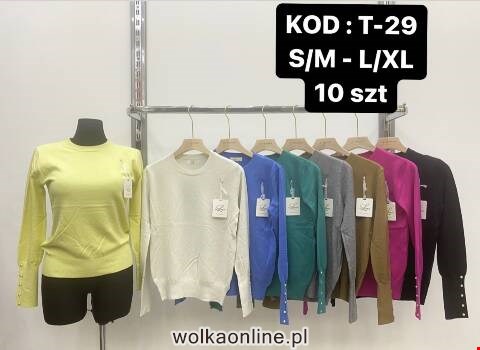 Sweter damskie T-29 Mix kolor S/M-L/XL