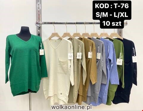 Sweter damskie T-76 Mix kolor S/M-L/XL