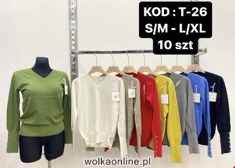 Sweter damskie T-26 Mix kolor S/M-L/XL